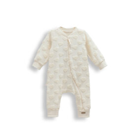 Salopetă „Inimioare moi” pentru bebeluși – TOG 1.0, bej