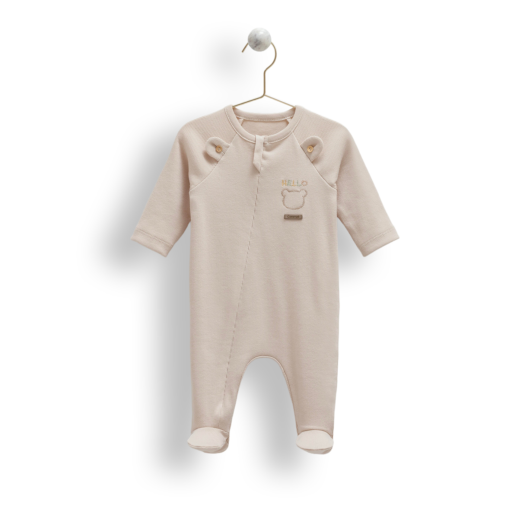 Salopetă „Hello Little Bear” pentru bebeluși – gri deschis Salopetă „Hello Little Bear” pentru bebeluși – gri deschis