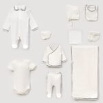 Set Premium nou-născut din bumbac organic moale, 10 piese